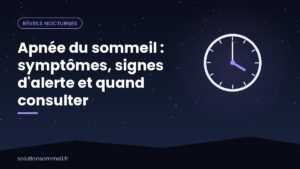 Personne endormie dans une chambre de nuit, avec des lignes douces évoquant la respiration