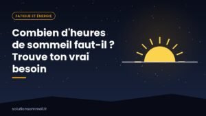 Personne endormie paisiblement dans une chambre de nuit, avec une horloge et un sablier flottant au-dessus du lit
