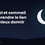 Illustration jour-nuit d'une chambre, du lever du soleil au clair de lune, traversée par une courbe douce représentant le rythme sur 24 heures