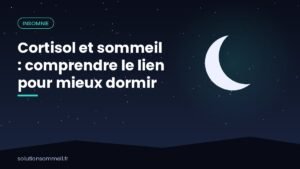 Illustration jour-nuit d'une chambre, du lever du soleil au clair de lune, traversée par une courbe douce représentant le rythme sur 24 heures