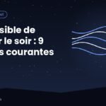 Personne éveillée dans son lit la nuit, qui n'arrive pas à dormir le soir