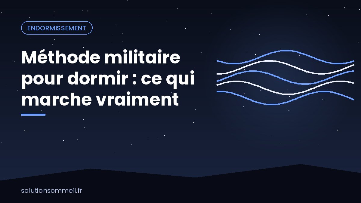 Personne détendue au lit imaginant un canoë sur un lac calme, illustrant la méthode militaire pour dormir