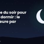 Chambre apaisée le soir avec lampe douce, livre et carnet pour une routine du soir