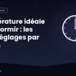 Chambre fraîche la nuit avec fenêtre entrouverte et couette légère, pour dormir à la bonne température