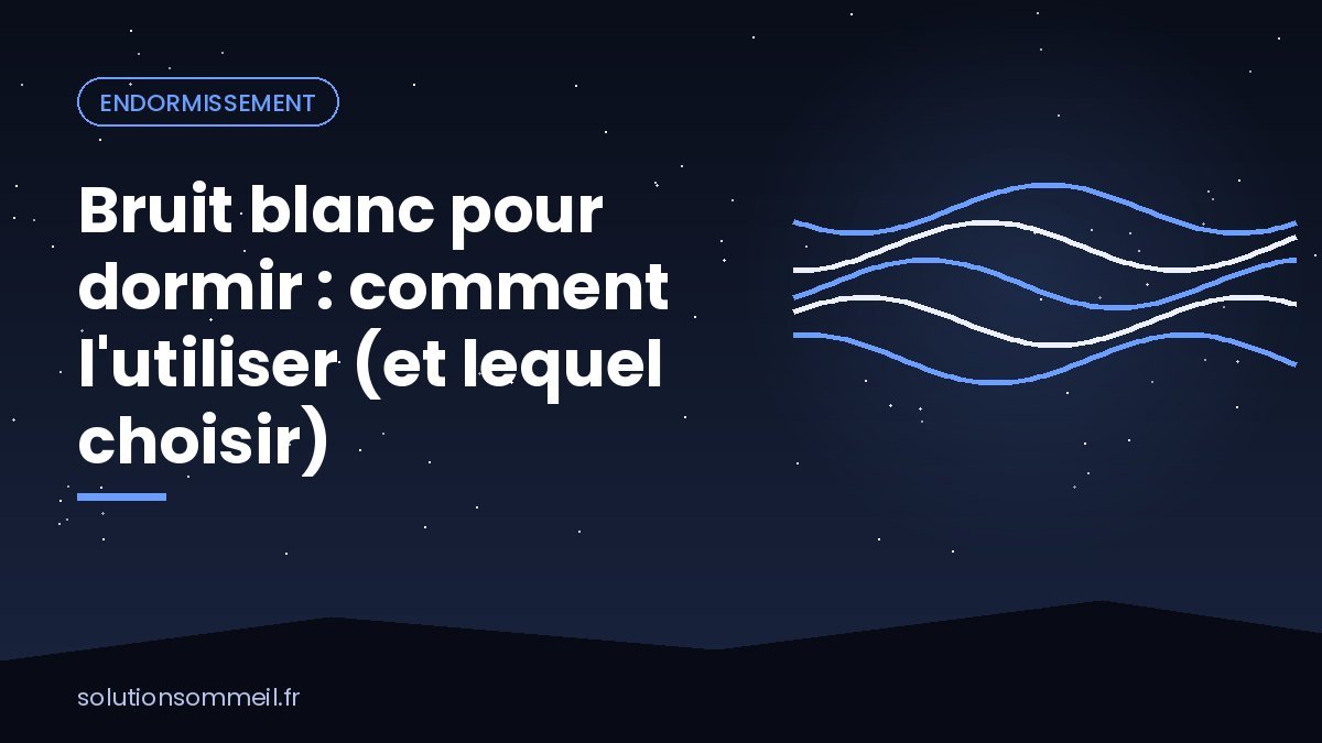 Chambre paisible la nuit avec un appareil à bruit blanc diffusant des ondes douces près d'une personne endormie