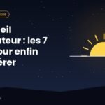 Chambre calme au petit matin avec la lumière du jour qui entre, symbole d'un sommeil réparateur
