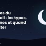 Personne assise de dos au bord du lit la nuit, illustrant les troubles du sommeil