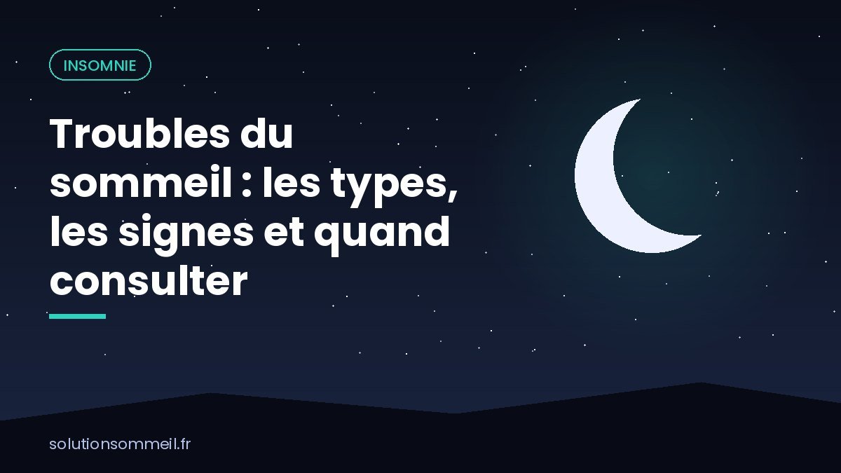 Personne assise de dos au bord du lit la nuit, illustrant les troubles du sommeil